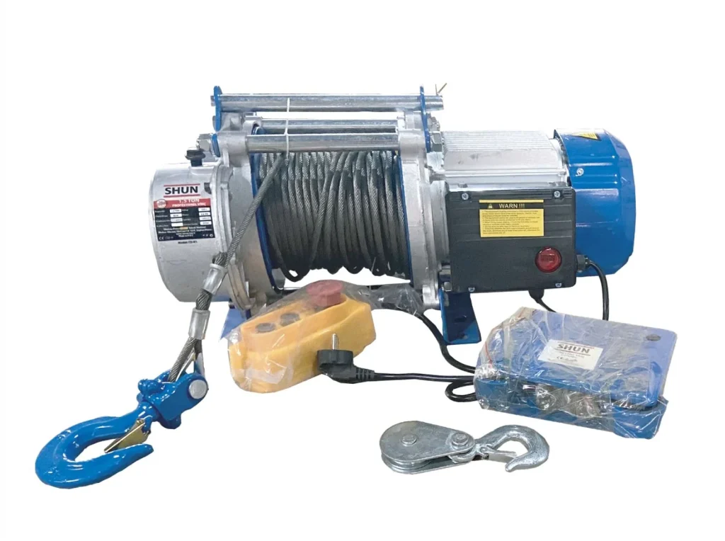 Shun 1500 Kg Profesyonel 220 Volt 30 Metre Vinç